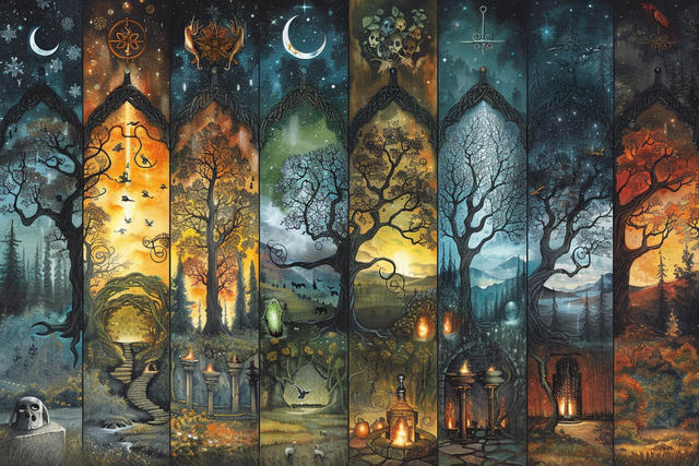 Bild von Jahreskreisfeste 2026 – 8 keltische Feste, Rituale