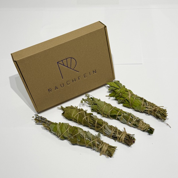 GeschenkSet „heimische Kräuter“ - Räucherbündel Set zum Räuchern