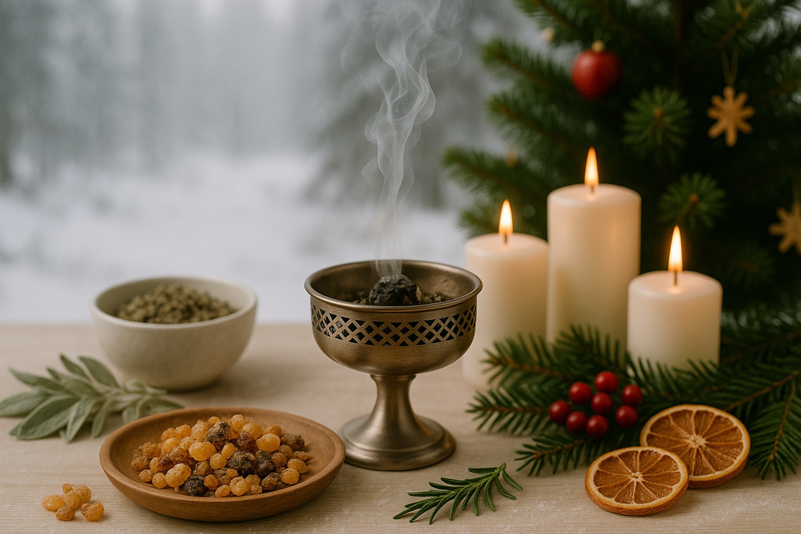 Kerzenlicht und Räucherduft am Julfest | © Rauchfein Räucherwerk