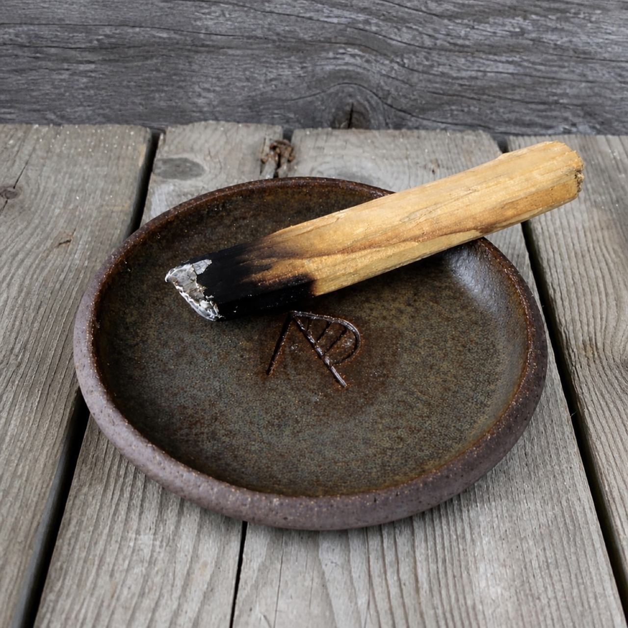 Räucherzubehör getöpferte Palo Santo Räucherschale aus Ton