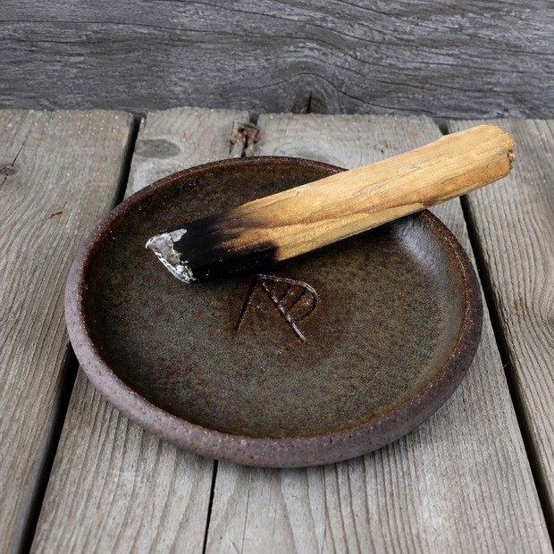 Räucherzubehör getöpferte Palo Santo Räucherschale aus Ton