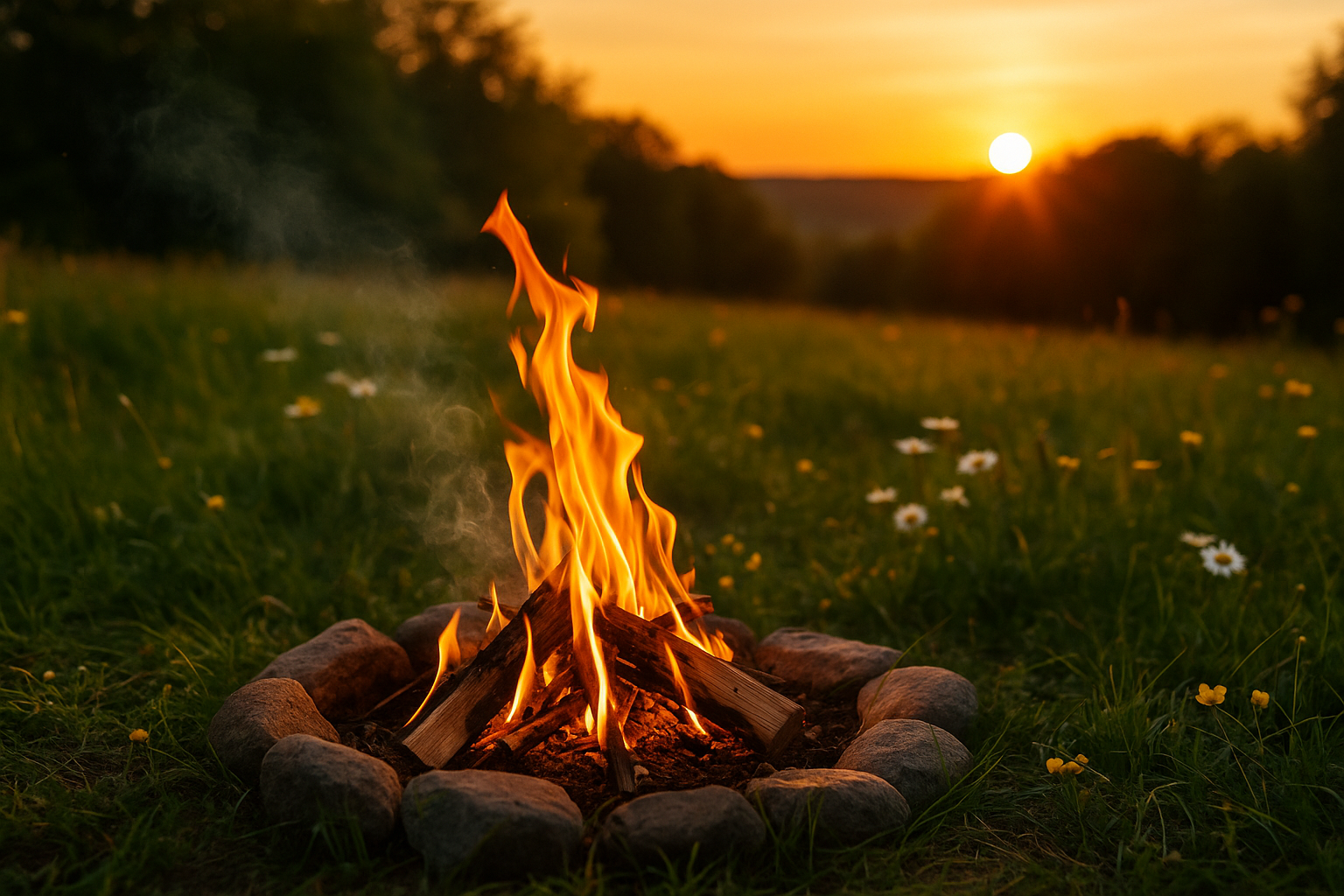 Feuer zu Beltane &ndash; Symbol f&uuml;r Leidenschaft und Lebenskraft. | &copy;Rauchfein R&auml;ucherwerk