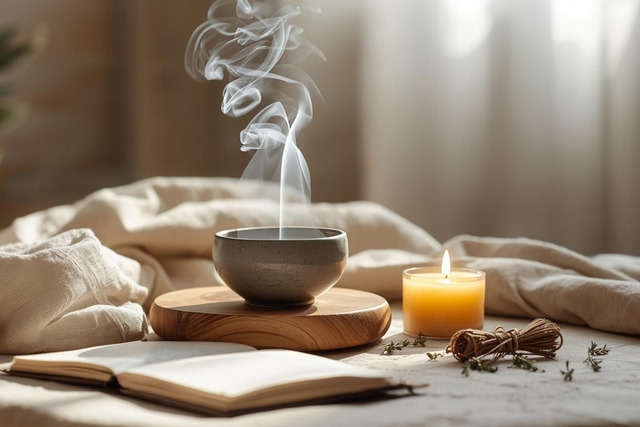 Bild von Räuchern bei Trauer: Ritual für Trost & Loslassen
