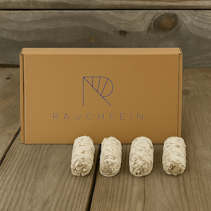 GeschenkSet „weißer Salbei“ - Räucherbündel Set zum Räuchern